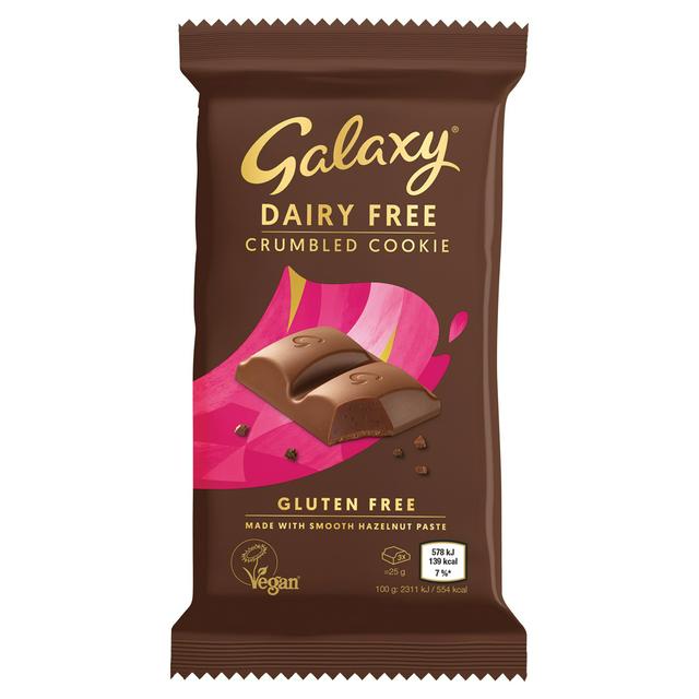 Galaxy Dairy Free Chocolate Crumbled Cookie 100g