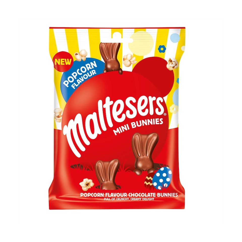 Maltesers Mini Bunnies Popcorn Flavour Chocolate - Mini Easter Bunnies 58g
