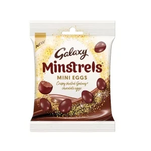 Galaxy Minstrels Milk Chocolate Mini Eggs Bag 80g