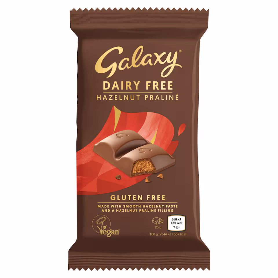 Galaxy Dairy Free Hazelnut Praline 100g