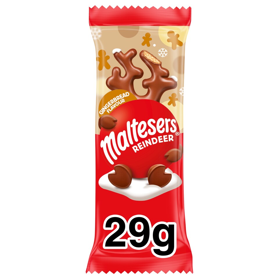 Maltesers Milk Chocolate Gingerbread Reindeer 29g