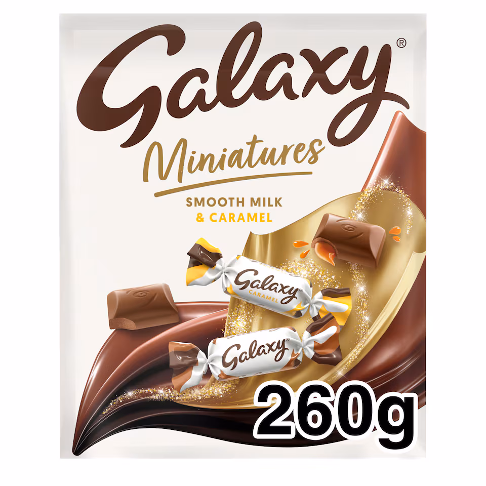 Galaxy Miniatures Smooth Milk & Caramel Chocolate Pouch 260g
