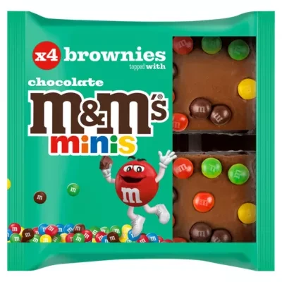 M&M's 4 Minis Brownies Topped with Chocolate