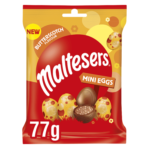 Maltesers Mini Milk Chocolate Butterscotch Eggs 77g