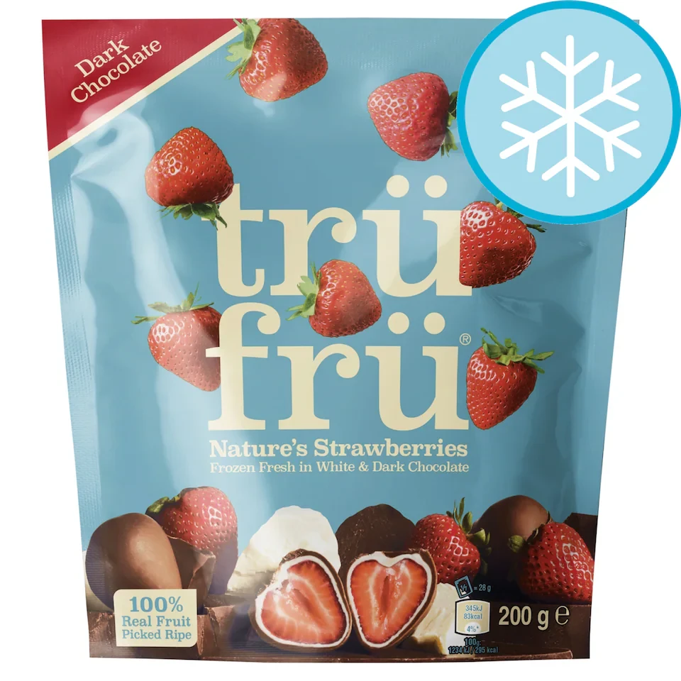 tru fru Nature's Strawberries White & Dark Chocolate 200g
