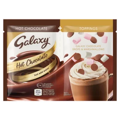 Galaxy Hot Chocolate Toppings Galaxy Chocolate Drops & Marshmallows 37 g ((2 x 6g ) +25g)