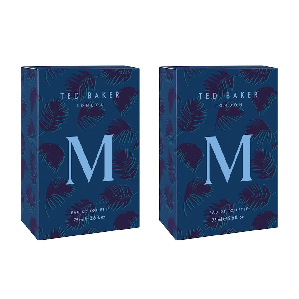 Ted Baker M EDT Duo Pack, Unique Notes of Tonka Bean and Sensual Musk with a Rich Woody Base, Mark of Distinction, Man Eau de Toilette, 2 x 75ml | Black | 2
