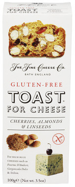 Toast Glutenfri Kirsebær & Mandler 100g Fine Cheese