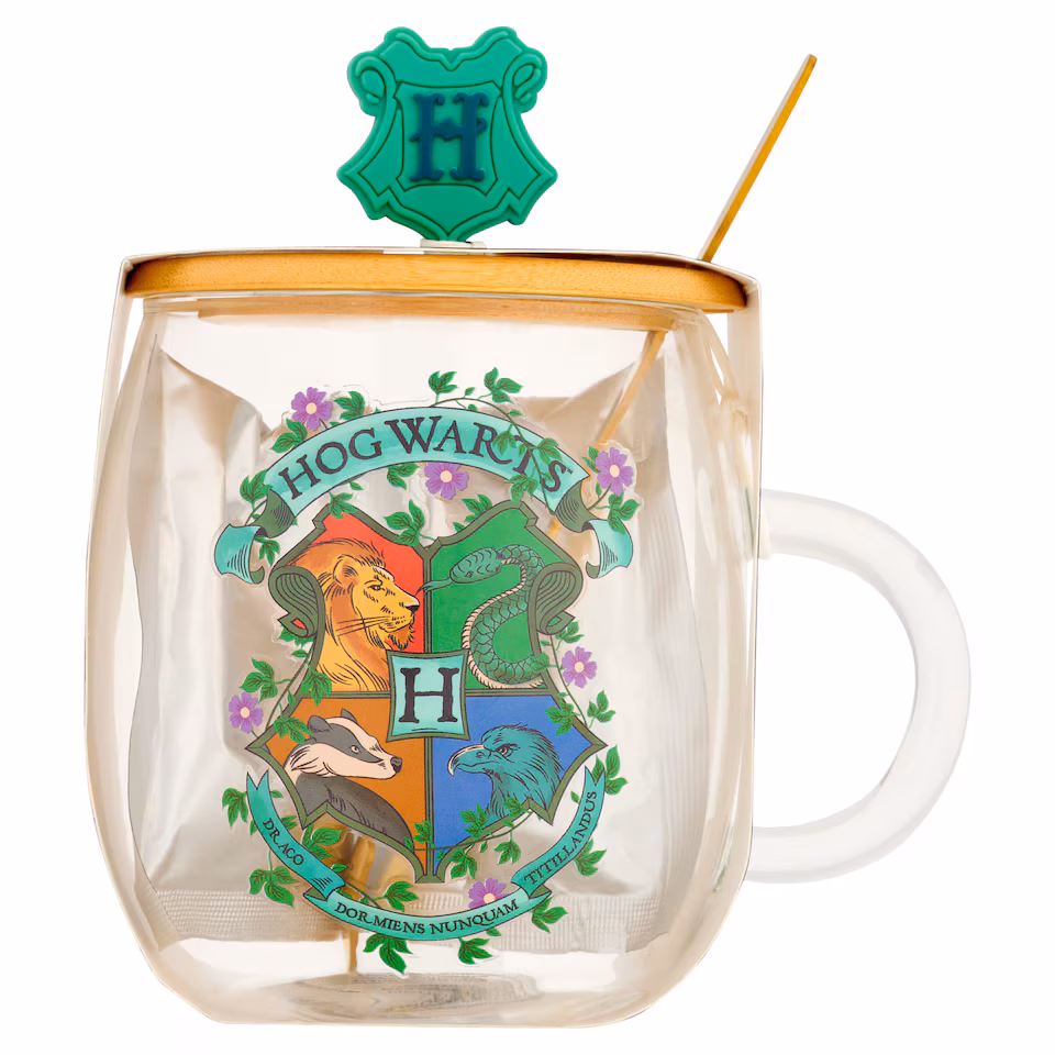 Harry Potter Glass Mug with Colour Change Hot Chocolate Christmas Gift