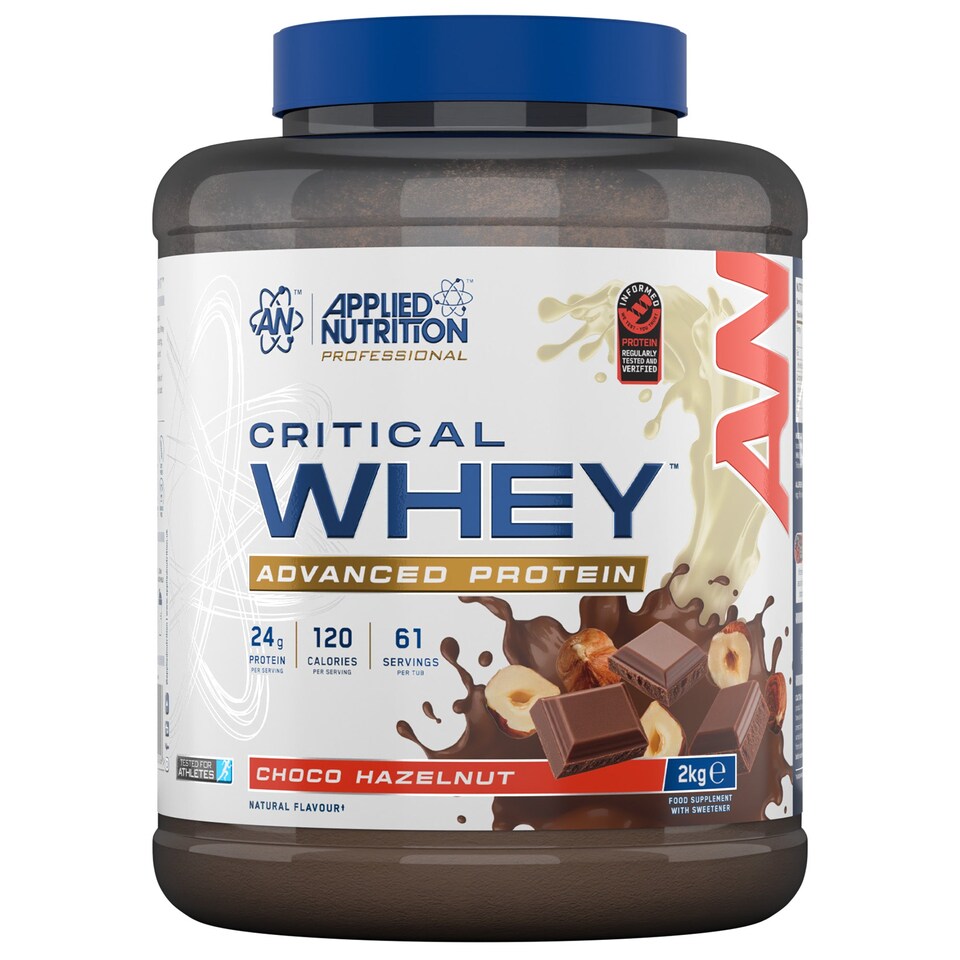 Applied Nutrition Critical Whey Advanced Protein Powder - Choco Hazelnut - 61 Servings