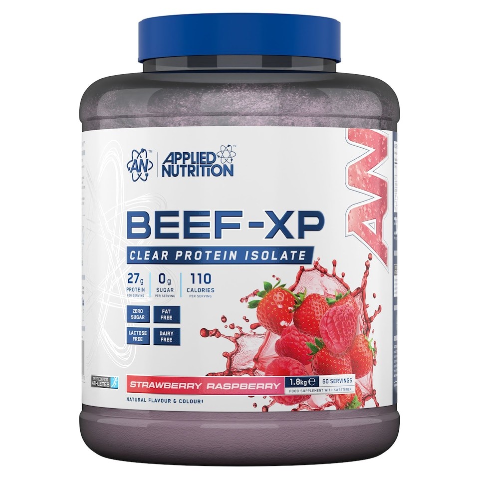 Applied Nutrition Beef-XP Clear Protein Isolate Powder - Strawberry Raspberry - 60 Servings