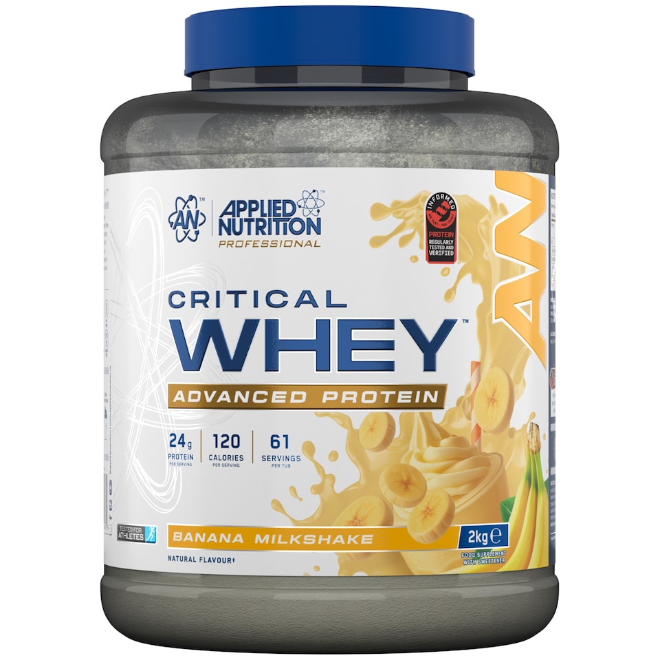 Applied Nutrition Critical Whey Advanced Protein Powder - Banana - 61 Servings