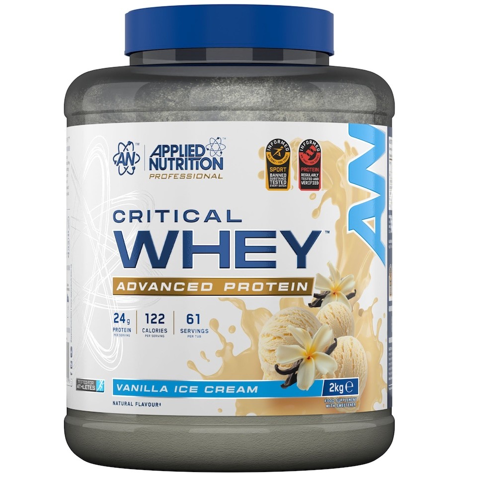 Applied Nutrition Critical Whey Advanced Protein Powder - Vanilla Ice Cream - 61 Servings