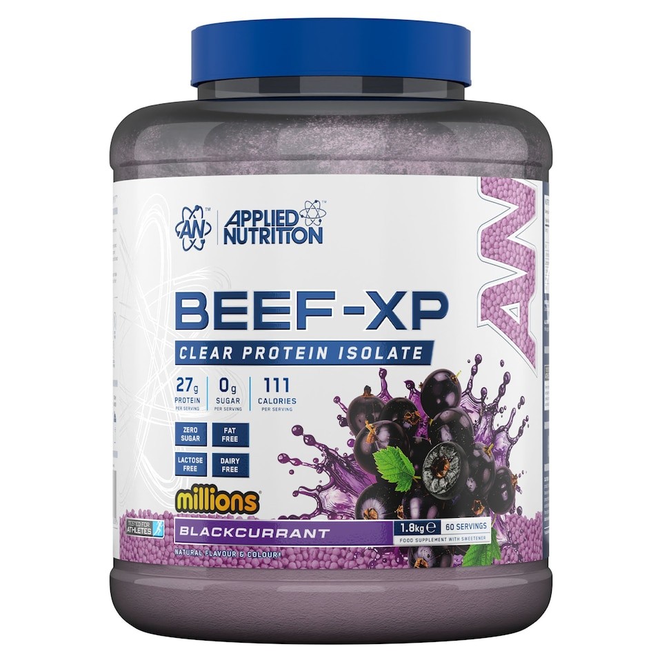 Applied Nutrition Beef-XP Clear Protein Isolate Powder - Millions Blackcurrant  - 60 Servings