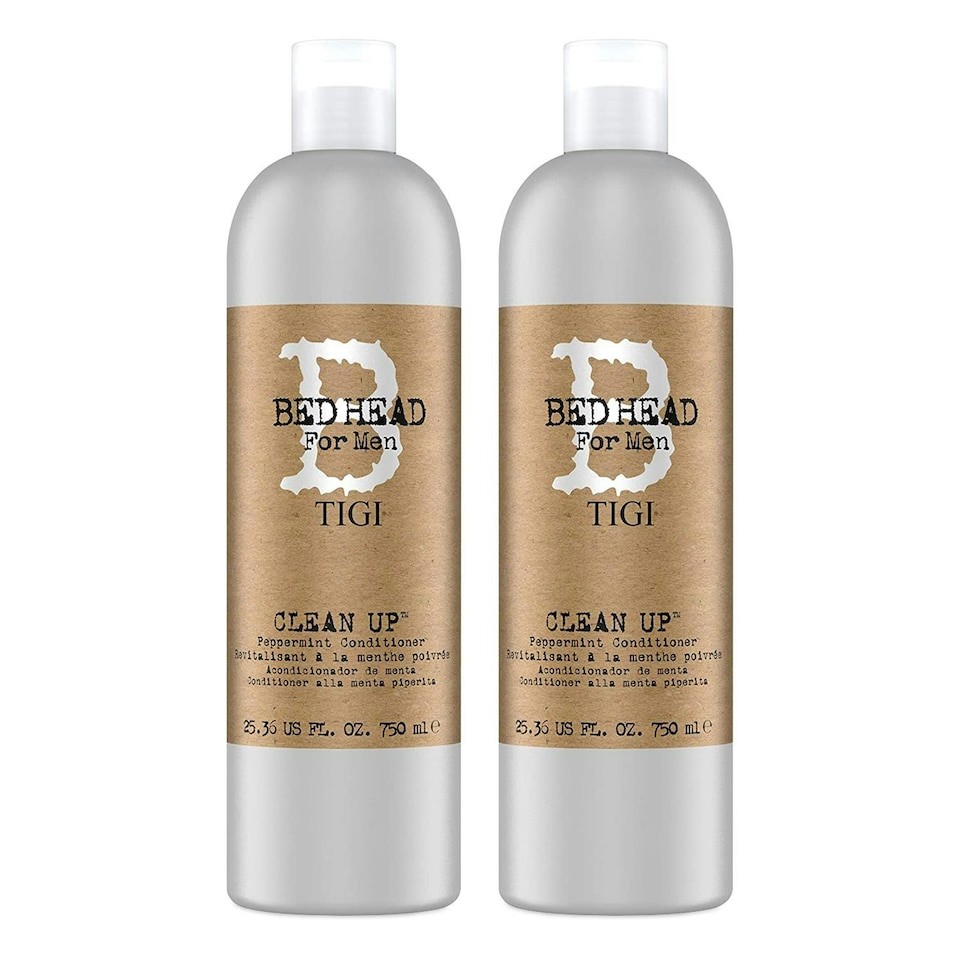 Bed Head by Tigi Clean Up Peppermint Daily Hair Conditioner for Men 750ml, 2 Pk