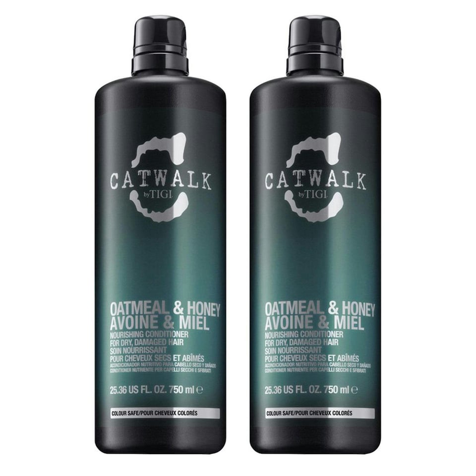 Catwalk by Tigi Oatmeal & Honey Nourish Conditioner for Damaged Hair 750ml, 2pk