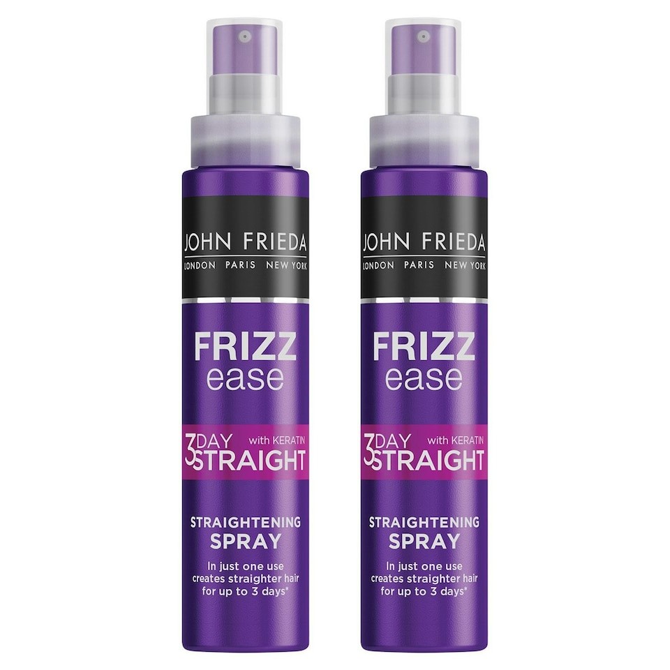 John Frieda 3 Day Straight Styling Spray 100ml, 2 Pack