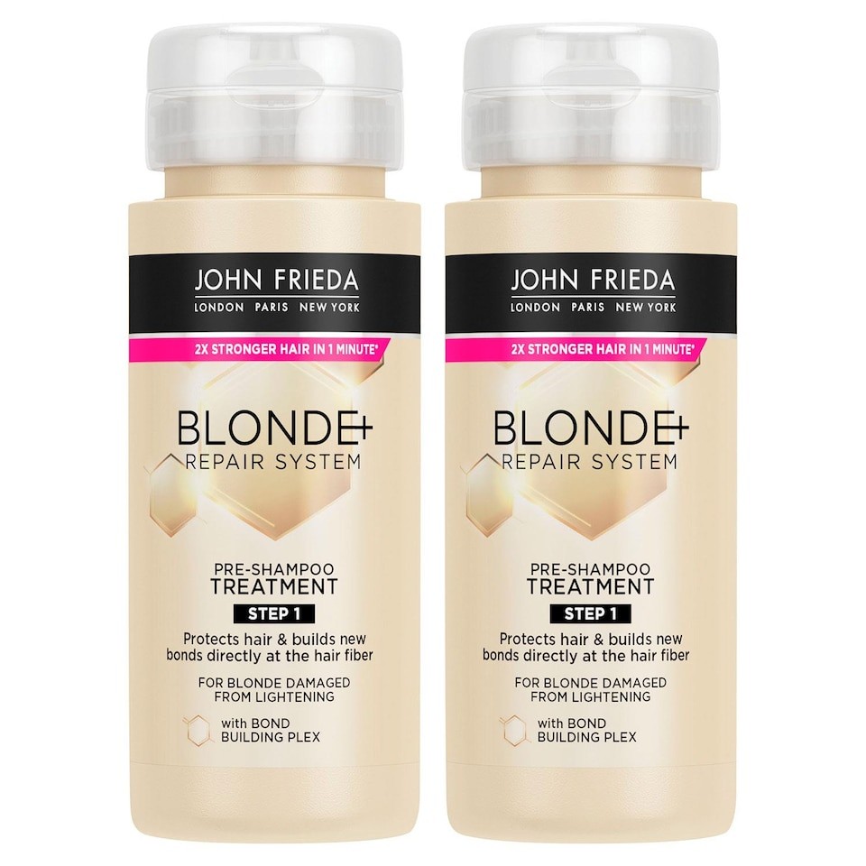 John Frieda Blonde Repair System Pre-Shampoo Treatment 100ml, 2 Pack