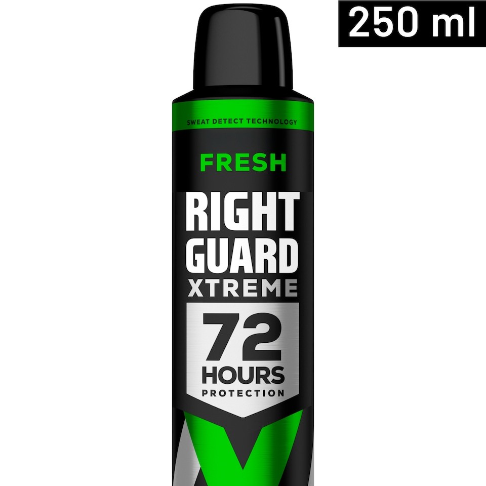Right Guard Xtreme Male 72 Hours Protection Anti-Perspirant Fresh 250ml