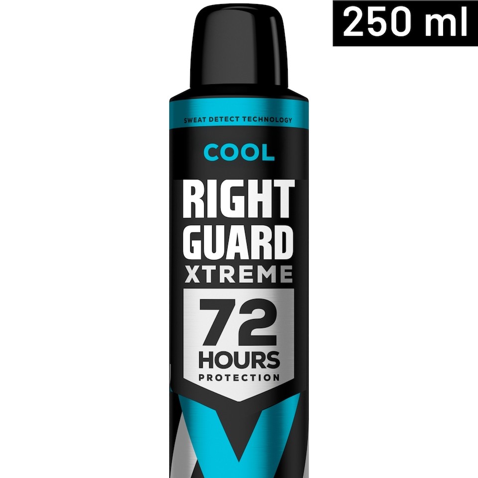 Right Guard Xtreme Male 72 Hours Protection Anti-Perspirant Cool 250ml
