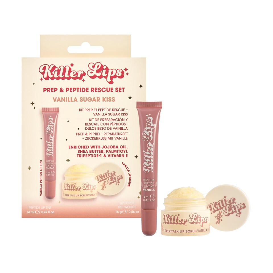 Killer Lips Prep & Peptide Rescue Set - Vanilla Sugar Kiss