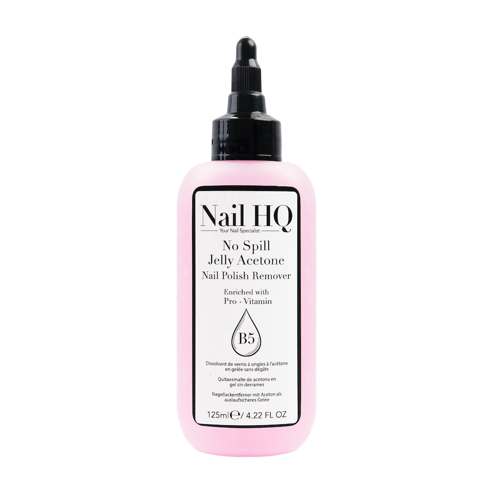Nail HQ No-Spill Jelly Acetone Nail Polish Remover 125ml | Clear | 125ml