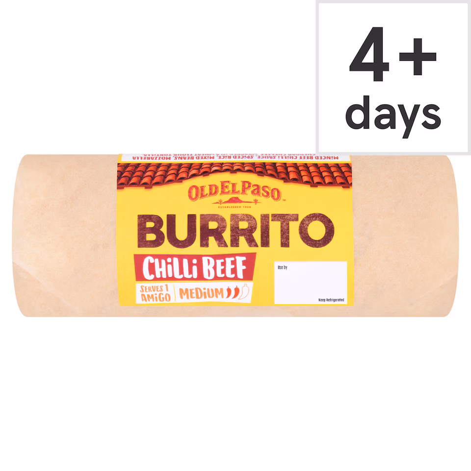 Old El Paso Chilli Beef Burrito 400g