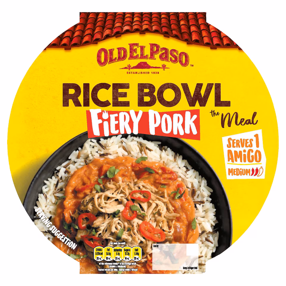 Old El Paso Fiery Pork Rice Bowl 400g
