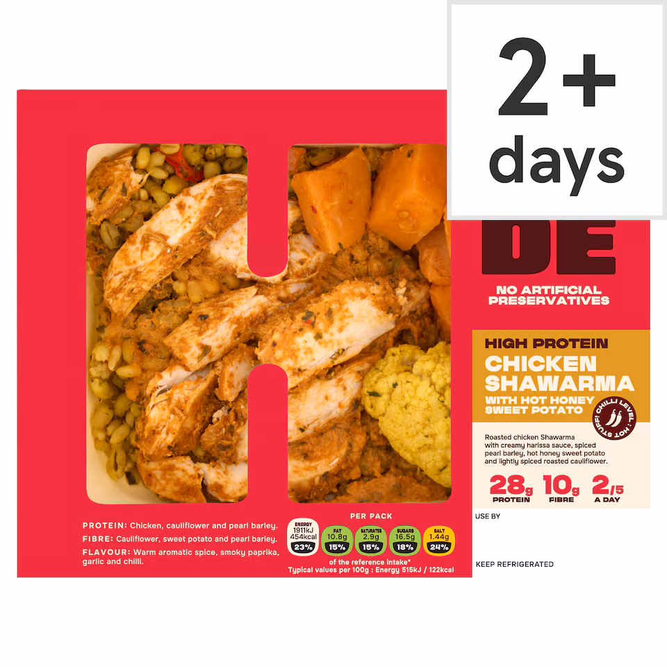 Hide Chicken Shawarma with Hot Honey Sweet Potato 380g