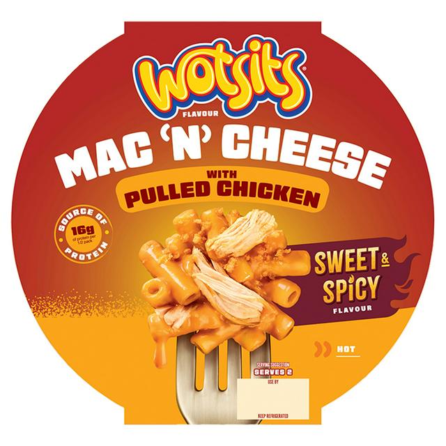 Wotsits 375g Mac 'n' Cheese with Sweet & Spicy Pulled Chicken