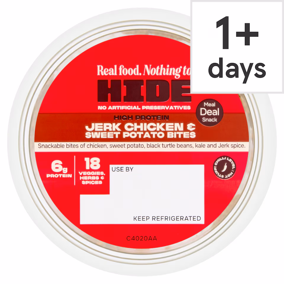 HIDE Jerk Chicken & Sweet Potato Bites 45g