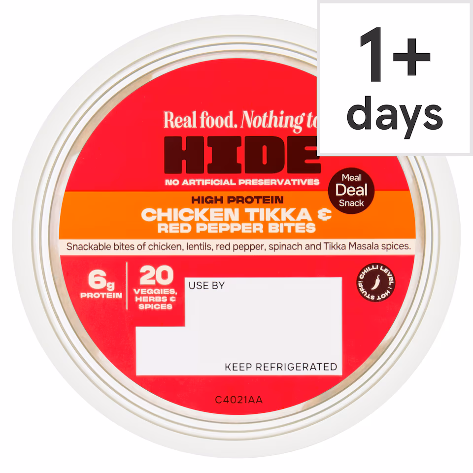HIDE Chicken Tikka & Lentil Bites 45g