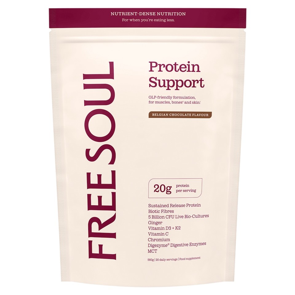Free Soul Protein Support Powder Belgian Chocolate Flavour 280g