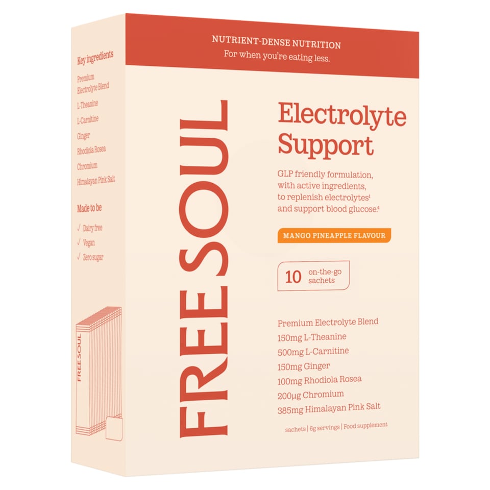 Free Soul Electrolyte Support Mango Pineapple Flavour 10 Sachets 57g
