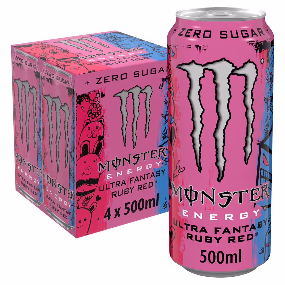 Monster Ultra Fantasy Ruby Red 4x500ml