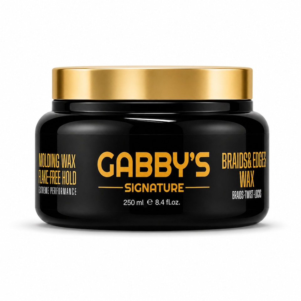 Gabby’s Signature Braids & Edges Hair Wax – Flake-Free Hold Moulding Wax 250ml