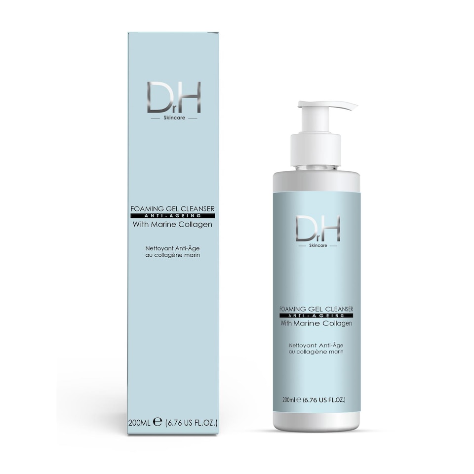 Dr H Advanced Foaming Gel Anti-Ageing Cleanser with Marine Collagen 200ml