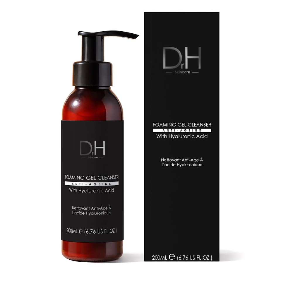 Dr H Anti-Ageing Foaming Gel Cleanser with Hyaluronic Acid 200ml