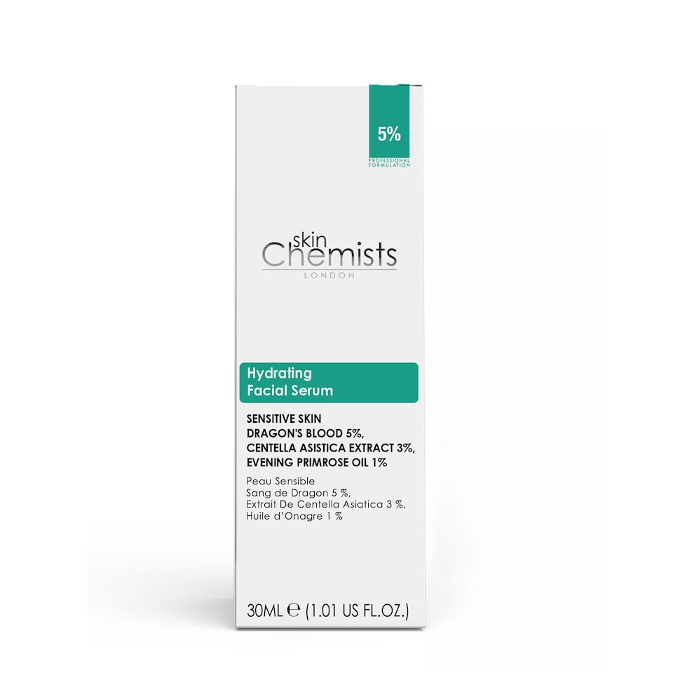 skinChemists Sensitive Skin 5% Dragon's Blood, 3% Centella Asiatica Facial Serum 30ml