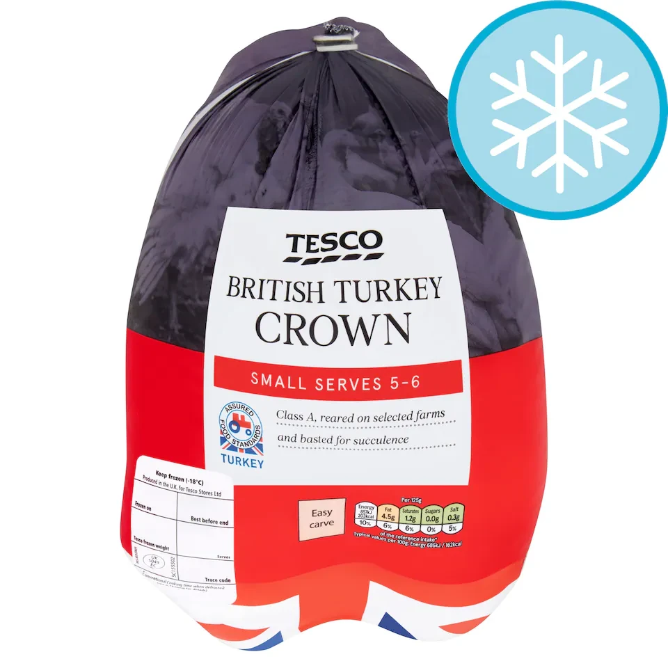 Tesco Frozen Small Turkey Crown 1.5Kg