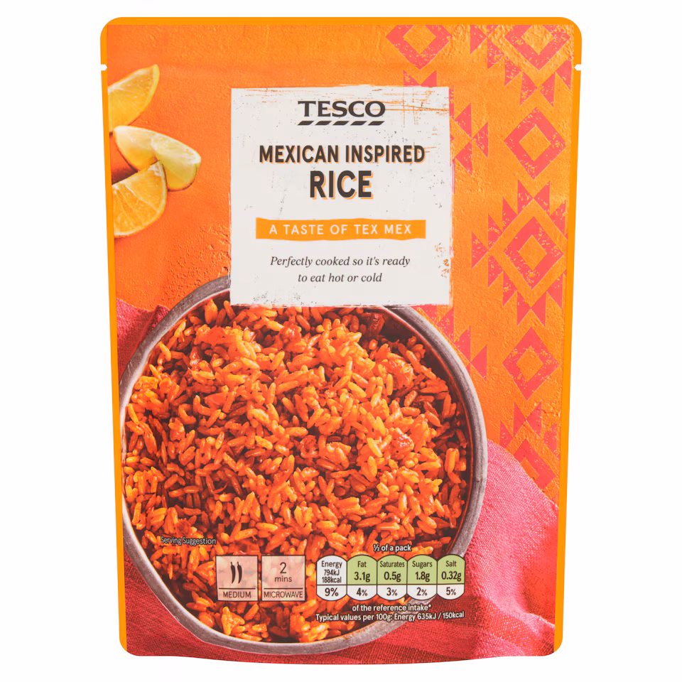 Tesco Mexican Inspired Rice 250G