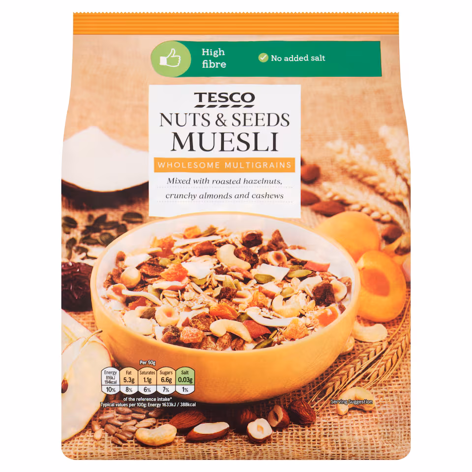 Tesco Nuts & Seeds Muesli 750G