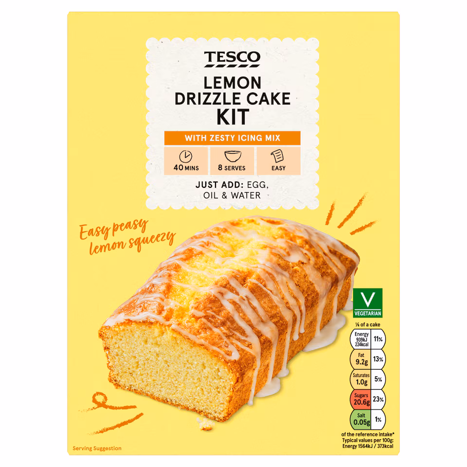 Tesco Lemon Drizzle Cake Kit 320G