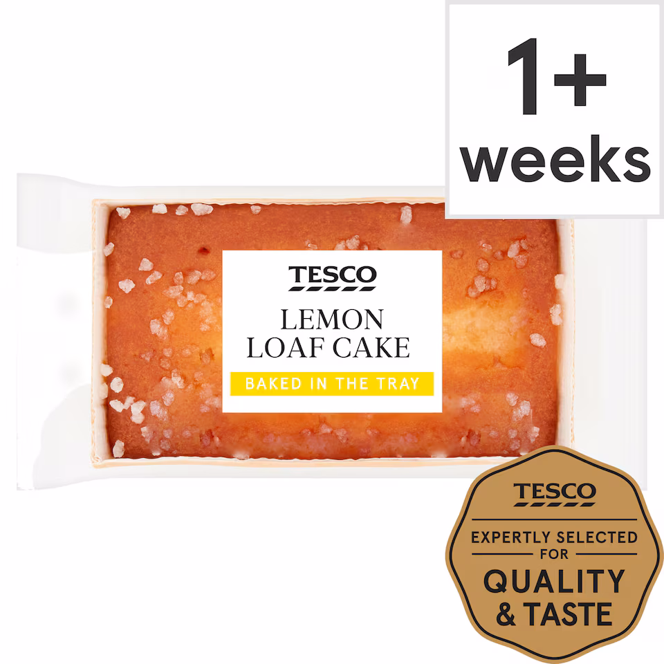 Tesco Lemon Loaf Cake Baked in the Tray