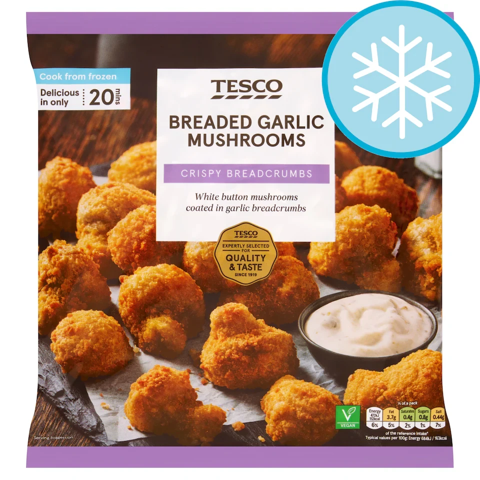 Tesco Breaded Garlic Mushrooms 400g