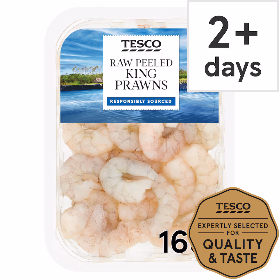 Tesco Raw King Prawns 165G