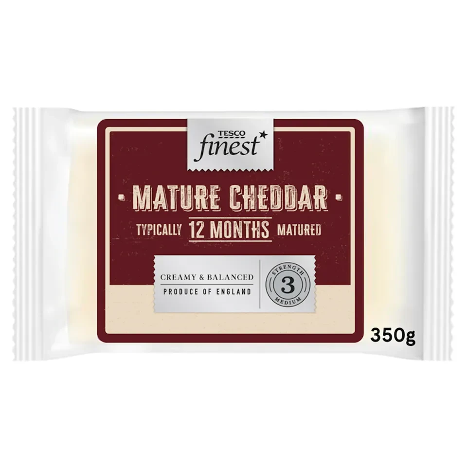 Tesco Finest Mature English Cheddar Cheese 350G