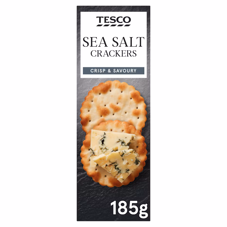 Tesco Sea Salt Crackers 185G