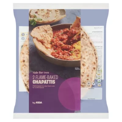 ASDA Side for Two 2 Flame-Baked Chapattis 220g