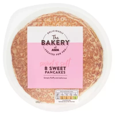 The BAKERY at ASDA The Bakery 8 Sweet Pancakes 480g
